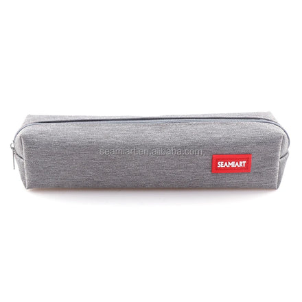 High Quality Portable Washable Canvas Black Gray Mini Pencil case Pouch Pen Bag for Students School Supplies