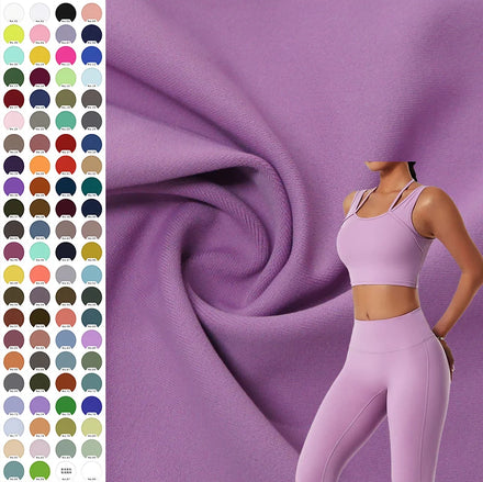 Hot Selling Tricot Single Side Soft Middle Weight 73% Polyester 27% Spandex Knitted Fabric