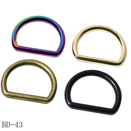 Hot Selling Multicolor Metal D Ring Hardware Wholesale Luggage Strap Side Release Buckle Bag Parts Accessories for Dog Collar
