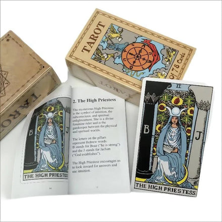 Big Size 78 Cards 70*120mm Deck Bulk Custom Printing Tarot Cards with Guidebook