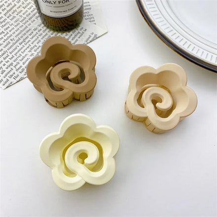 Premium Floral Back Head Gripper Hair Accessories