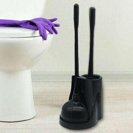 Wholesale 2-Piece Eco-Friendly Toilet Cleaning Brush Set with TPR+PP Handle for Bathroom Use