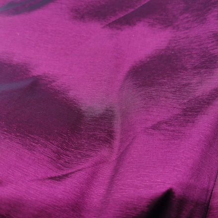 Stretch Iridescent 100% Polyester Taffeta Fabric by the Yard-Slightly Lustrous & Smooth Medium Weight for Wedding Apparel