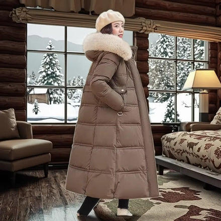 2026 Women's Long Warm Cotton Padded Parka Jacket Plus Size Thick Faux Fur Coat Zipper Factory Price Direct ShenZhen Lily Cheng