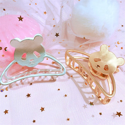 Hot Sale Custom Rectangle Shape Hair Accessories Hollow Out Style Metal Women Hair Claw