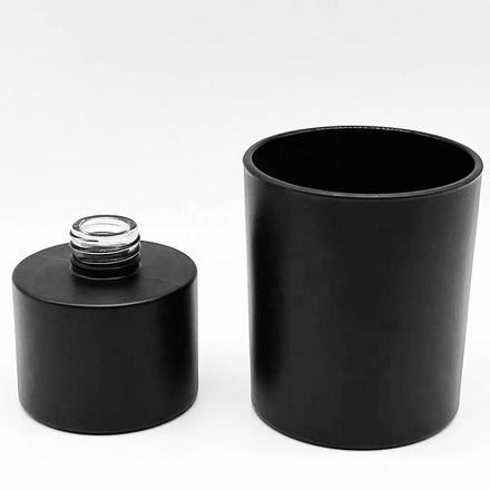 HONGYU 100ml & 200ml Frosted Glass Reed Diffuser Bottle Round Shape with Screw Cap Air Freshener Wholesale Available