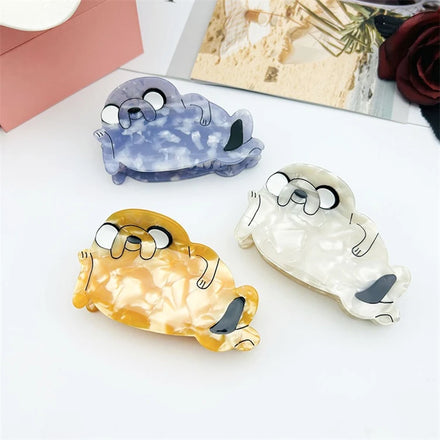 Cartoon Acetic Acid Scratching Girl Claw Clip Crowd Shark Clip Cute Sea Lion Dog Cellulose Acetate Hair Clip