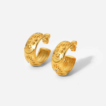 Bulk Wholesale Earrings Stud Earrings Fashion Jewelry Stainless-steel Gold-plated Earrings Jewelry Wome