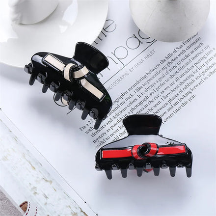 Korea New Fashion OL Women Hair Accessories Acrylic Acetate Hairpin Elegant Knotted Hair Clips Hair Claw