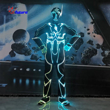 Future Creative Red Spiderman Cosplay Costume LED Clothing Spider Man Suit Men Pants Adults Luminous Sets for Boys Black 1 Piece
