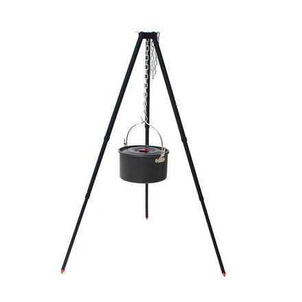 Spot Good Aluminum Alloy Outdoor Camping Cooking Durable Length Adjustable Bonfire Campfire Tripod Hanging Stand