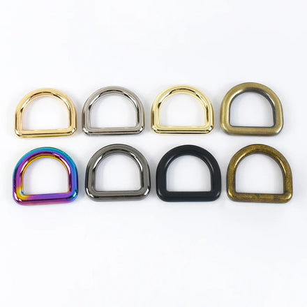 MeeTee G7-3 8-38mm Hardware Accessories Bag Strap Dog Collar Webbing O Ring Buckle Clasp Snap Hook Alloy D-shape Seamless Buckle