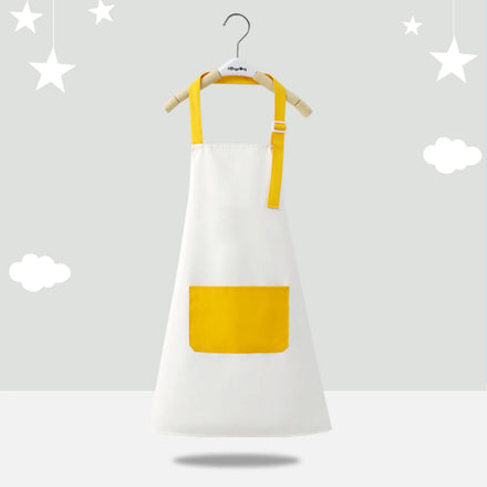 Sublimation Polyester Bib Cooking Apron With Colorful Pocket for Kids Kitchen Dining Christmas Baking Aprons Logo Printing