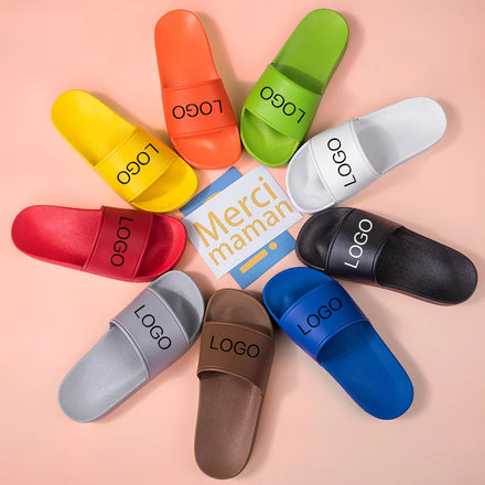 Custom Printed Anti-Slip Winter Flip Flops & Slides for Men-High Quality PVC/Rubber Outsole with Custom Logo
