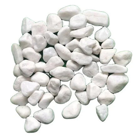 Garden Natural Tumbled Round Snow White Pebble