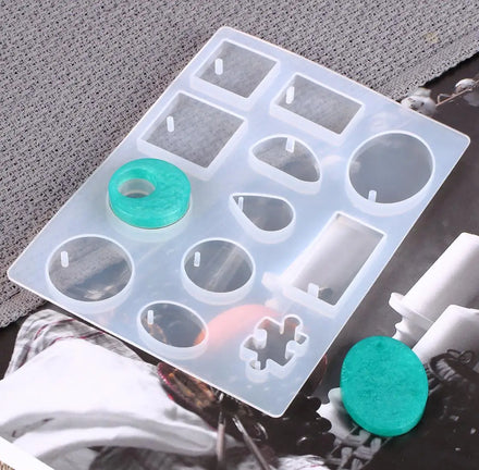 Silicone Earrings Resin Mold Jewelry Making Cake Tools Earring Hooks Craft DIY Charms Pendant Making Fistheon Stocked Zhejiang
