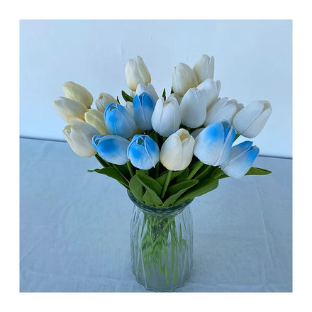 cheap wholesale artificial flowers single pu mini tulip wedding decoration