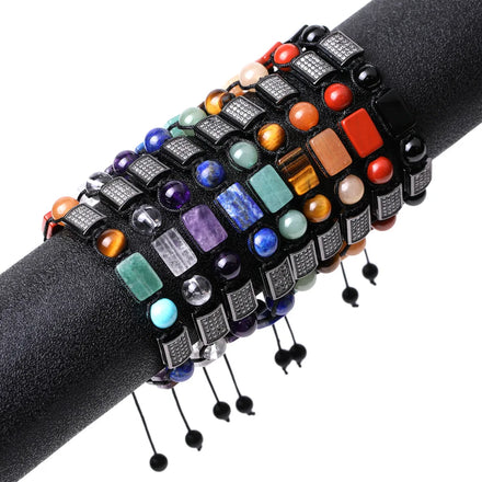 2022 Fashion Jewellery New Design Natural Stone Beaded Amethyst Bracelet for Men Women