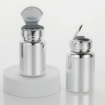 BPA Free Food Grade 120cc PET Plating Empty Candy Jar Pill Chewing Gum Plastic Medical Capsule Bottles with Flip Top