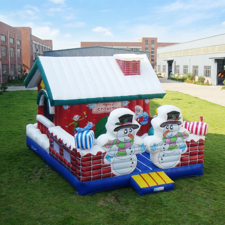 Hot Sale Inflatable Bouncer Custom Christmas Festival Bounce House Inflatable Castle or Bouncy Castle