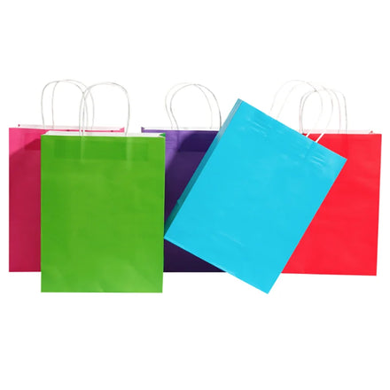 Recyclable Promotional Shopping Gift Bag Brown Kraft Paper CAIJUN Brand for Barber Shops Salons Spas Custom Logo Custom Color