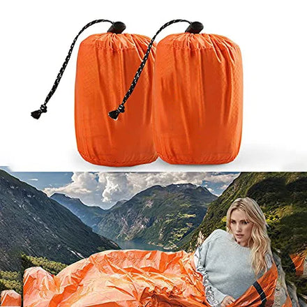 New Waterproof Durable Earthquake Emergency Survival Thermal Foil Disposable Sleeping Bag Blanket Shelter for Outdoor