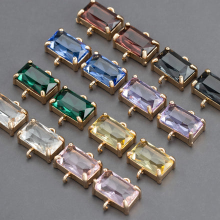 M629 10pcs/Lot DIY Jewelry Accessories Handmade Glass Charms Jump Ring Earring Components for Making Custom DIY Pendant