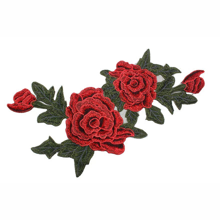 Factory Wholesale Flower Patches Embroidery Iron on Custom Patch