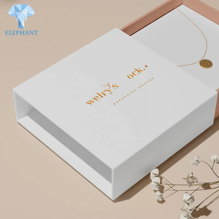 Luxury Best Welcome Fashion Paper Nails Single Watch Necklace Jewelry Gift Sliding Drawer Box