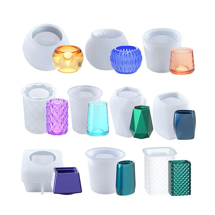 Early Riser Variety Shape Silicone Molds Diy Handcraft Resin Casting Molds for Pen Storage Box Home Decor Uv Epoxy Resin Tray Co