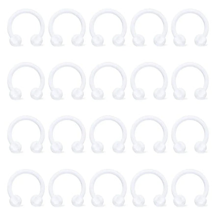 Body Piercing Jewelry C Shape Cartilage Nose Septum Ring Horseshoe Ring Transparent Plastic Acrylic Nose Ring