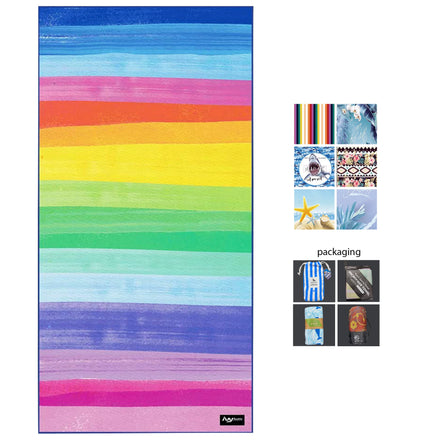 Customizable Lightweight Large Oversized Waffle Beach Towel Sand-Free Blanket with Custom Logo