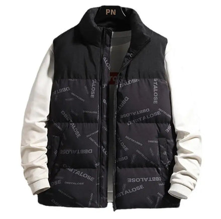 Vest Mens Spring Sleeveless Jacket 2023 Slim Korean Fashion OuterWear Warm and Thick Cotton Vests Men Clothing Plus Size 5XL