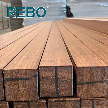 European Style Strand Woven Bamboo Deck Accessories Flat Surface Flooring Joist Fire Retardant Eco-Friendly Easy Installation