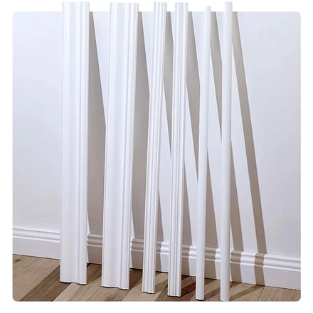 Wholesale Price MDF Moulding Modern White Primed Skirting Baseboard Primed Finish for Hotel Applications Decor Mold