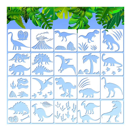 20 Pieces Stencils for Painting Reusable Animal Plant DIY Stencils for Painting on Wood Canvas
