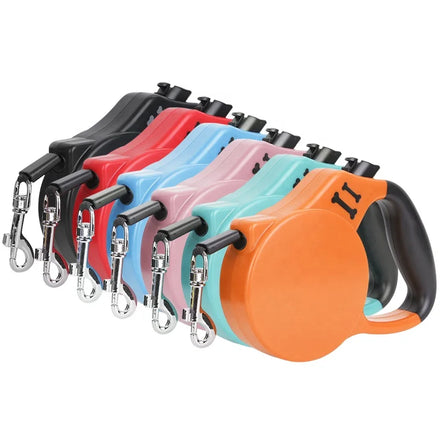 Best Seller 3m 5m Automatic Retractable Dog Leash Cheap Chew Proof Walking Running Gear Printed Polyester and Plastic Material