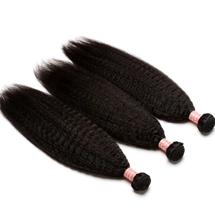 Cheap Brazilian Virgin Human Hair Bundle Kinky Straight Natural Color Unprocessed 100% Human Raw Hair Bundles