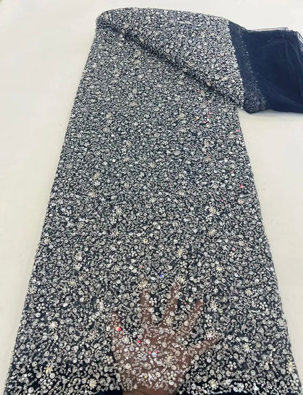 Haute Couture Full Sequins Embroidered Fancy Sequins Fabric