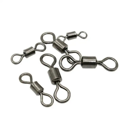 Hot Sale Product Fishing Tackle Tools Brass Fishing Rolling Swivel with Snap White/Black Nickel 7KG-40kg Test