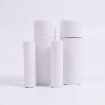 100% Recycled Lip Balm Kraft Cardboard Paper Container Factory Price Round Cosmetics Packaging Food Grade Deodorant Paper Tube