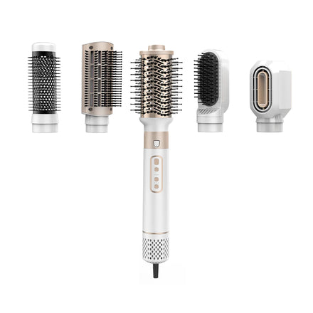 6 in 1 Bldc Electric Brushless Brush Blowdry Hair Drying Hair Dryer Brush and Volumizer with logo