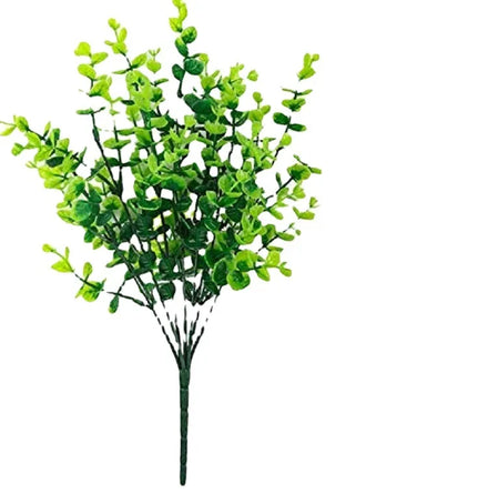 Artificial Flowers 7 Fork Single Artificial Eucalyptus Grass Artificial Greenery Resistant No Fade Faux Plastic Plants Bouquet