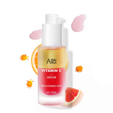 Free Sample 30ml Skin Care Vc Serum Brightening Faces Skins Careness Moisturizing Noursing Vitamin C Serum for Face