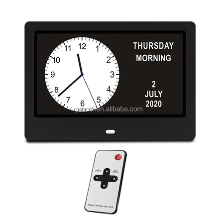 OEM Multi Languages 7 8 10 12 15 Inch LCD Digital Calendar Day Clock for Elderly Dementia Alzheimer's Memory Loss People