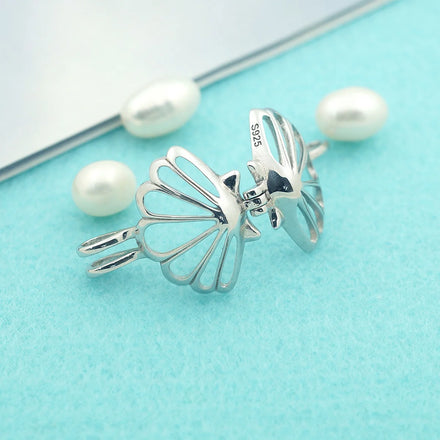 Wholesale Fine 925 Sterling Silver Jewelry Pearl Shell Cage Solid Silver Pendant Accessories Women