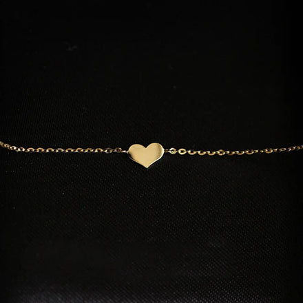 Korean INS Pure 925 Sterling Silver Thin Chain Minimalist Mini Heart Shaped Bracelets for Women Girls Jewelry