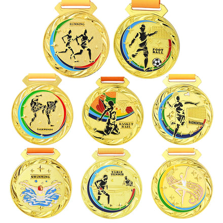 Wholesale Design Your Own Metal Sports Medal Custom Blank Medals for Any Competition Marathon Football Basketball Trophy Medal