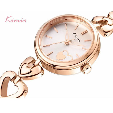 KIMIO K6206S Luxury Designer Watch Women Fashion Bracelet Quartz Ladies Watches Waterproof Business Wristwatch