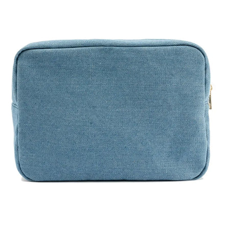 SUN CLOVER New Casual Denim Woven Cosmetic Bag Cosmetics Daily Necessities for Travel